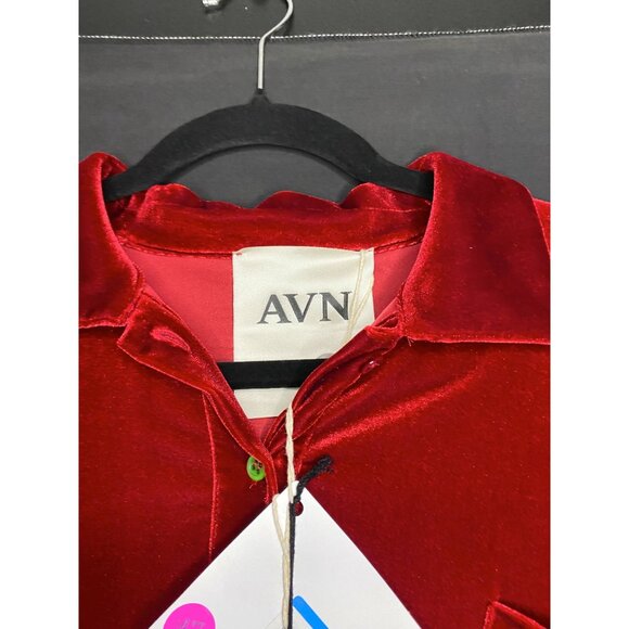 AVN Red Velvet Dress Made In Italy New With Tags - Picture 3 of 4